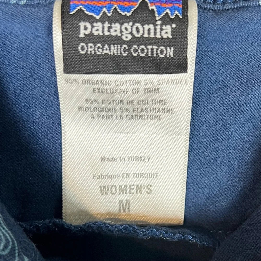 Patagonia Dress Women Medium Blue Margot Floral Outdoors Hiking Camping Active - Picture 6 of 6